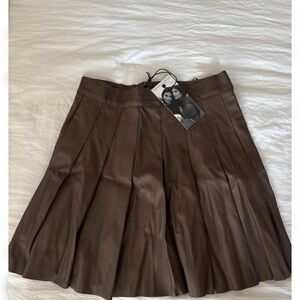 Kendall & Kylie Chocolate Brown A-Line Skirt